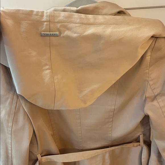 Soia & kyo Arabella belted above the knee hooded trench coat - Picture 9 of 9